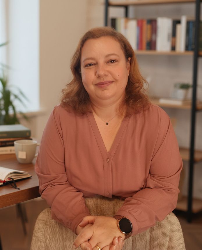 Ioana Albulescu, strateg de sens profesional, în timpul unei sesiuni de consiliere